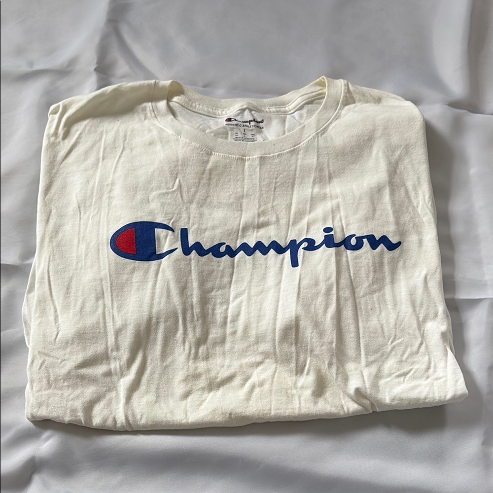 Champion white T-Shirt with Logo